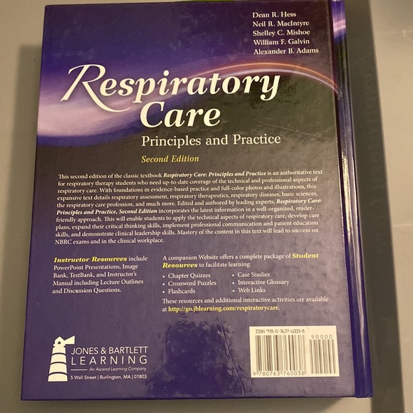 Respiratory Care Principles & Practice 2nd Ed EUC - Picture 2 of 3